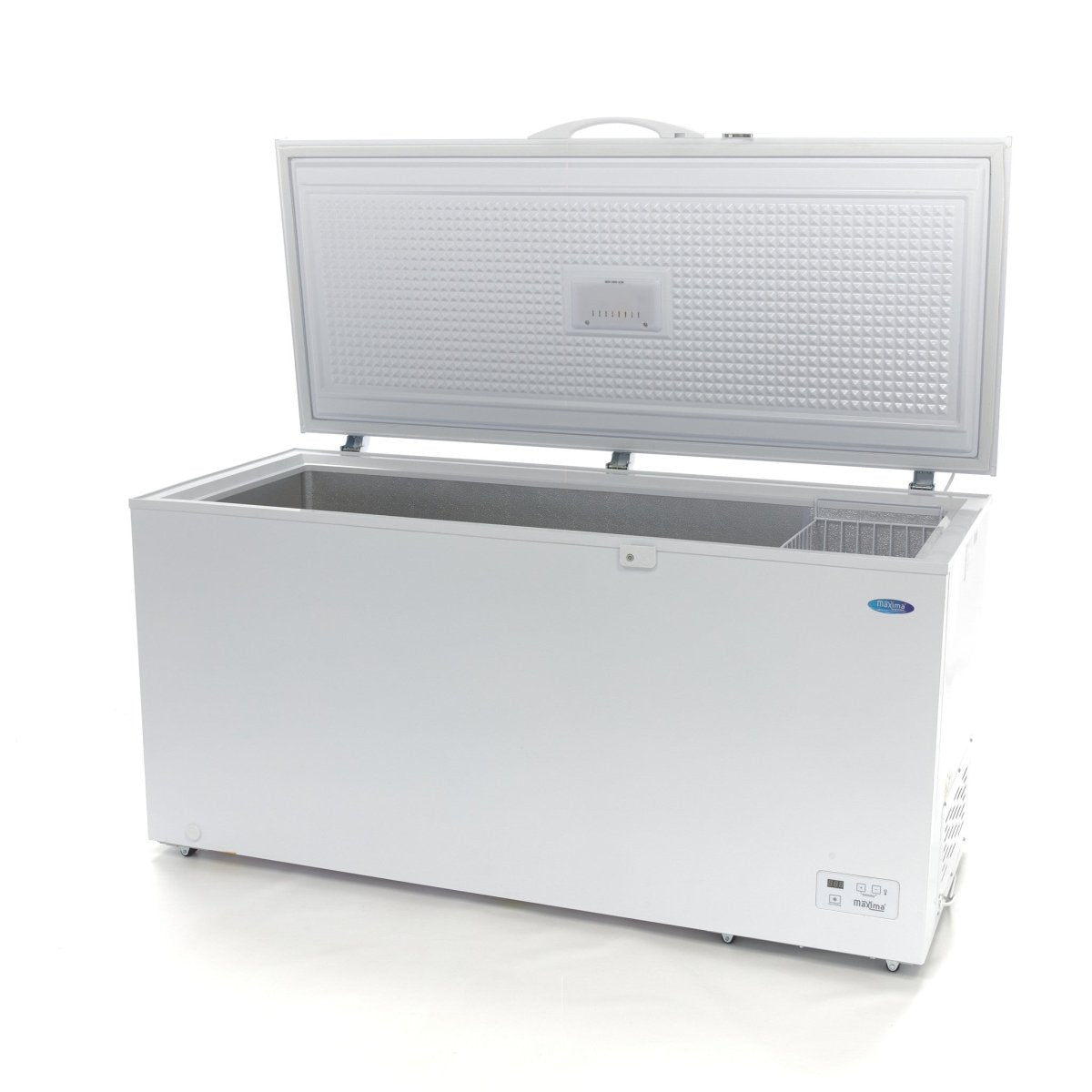 Maxima Chest Freezer 488L - on Wheels - incl Hanging Basket - RVSVoordeel