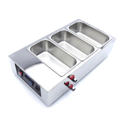 Maxima Chocolate Melter - 3 x 1/3 GN 10cm - RVSVoordeel