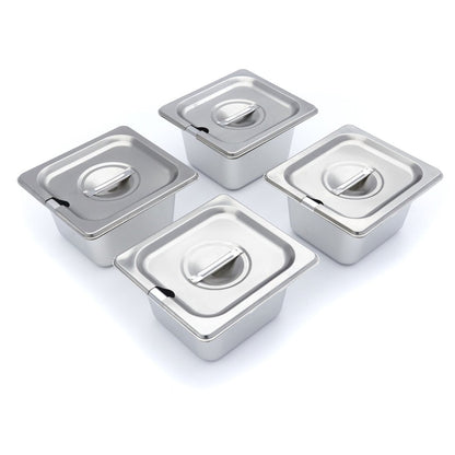 Maxima Chocolate Melter - 4 x 1/6 GN 10cm - RVSVoordeel