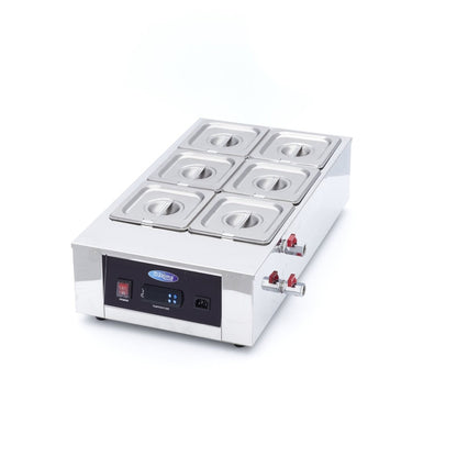 Maxima Chocolate Melter - 6 x 1/6 GN 10cm - RVSVoordeel