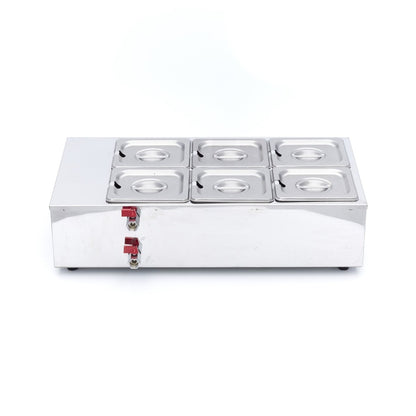 Maxima Chocolate Melter - 6 x 1/6 GN 10cm - RVSVoordeel
