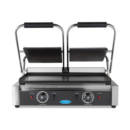 Maxima Contact Grill 2x 22cm Smooth - Double Grill Plate - RVSVoordeel