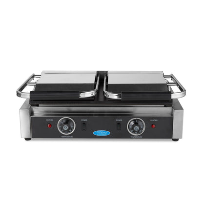 Maxima Contact Grill 2x 22cm Smooth - Double Grill Plate - RVSVoordeel