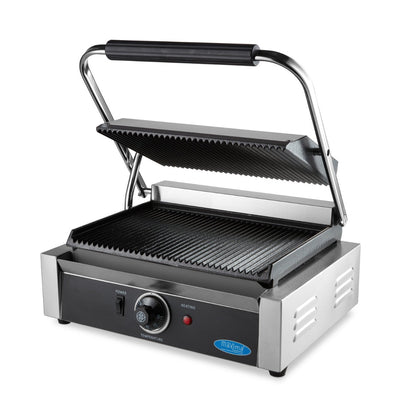 Maxima Contact Grill 33,5cm Grooved - Single Grill Plate - RVSVoordeel