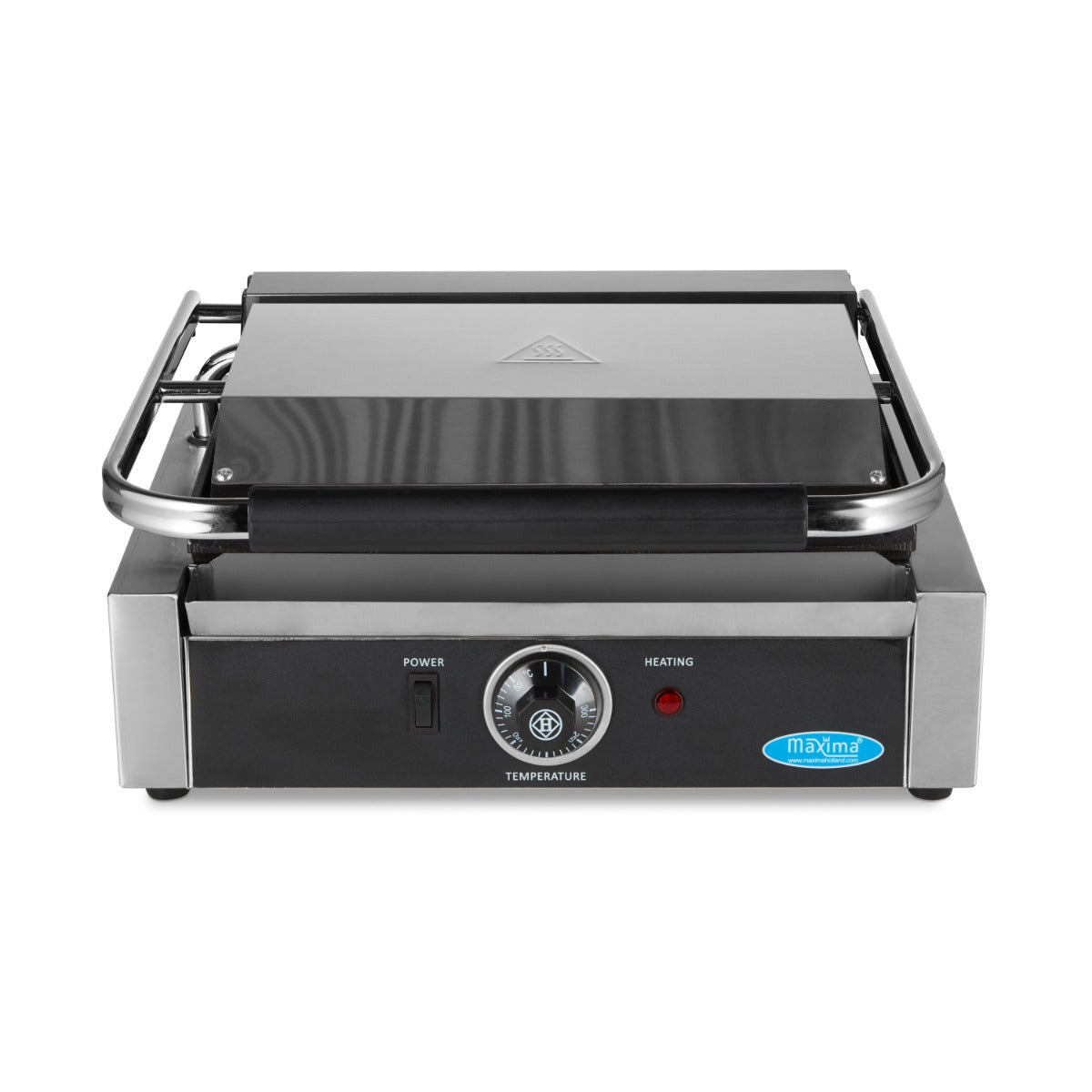 Maxima Contact Grill 33,5cm Grooved - Single Grill Plate - RVSVoordeel