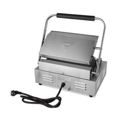 Maxima Contact Grill 33,5cm Grooved - Single Grill Plate - RVSVoordeel