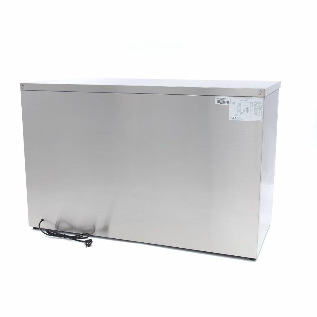 Maxima Counter Fridge 137cm Width - 3 Doors - 3 Adjustable Shelves (GN) - RVSVoordeel