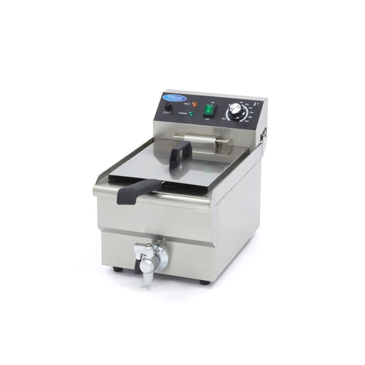 Maxima Deep Fryer - 10L - 1 Basket - with Drain Tap - RVSVoordeel