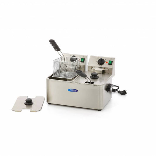 Maxima Deep Fryer - 2 x 4L - 2 Baskets - up to 2kg of Fries - RVSVoordeel