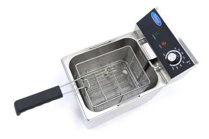 Maxima Deep Fryer - 8L - 1 Basket - up to 1,4kg of Fries - RVSVoordeel