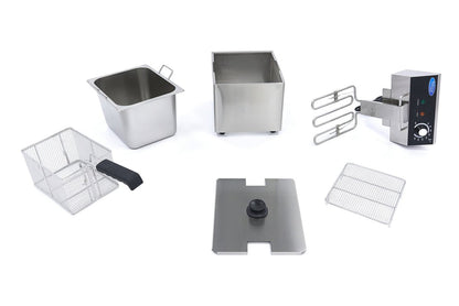 Maxima Deep Fryer - 8L - 1 Basket - up to 1,4kg of Fries - RVSVoordeel
