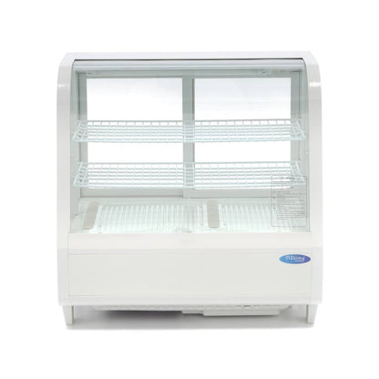 Maxima Display Fridge - 100L - 68cm - White - RVSVoordeel