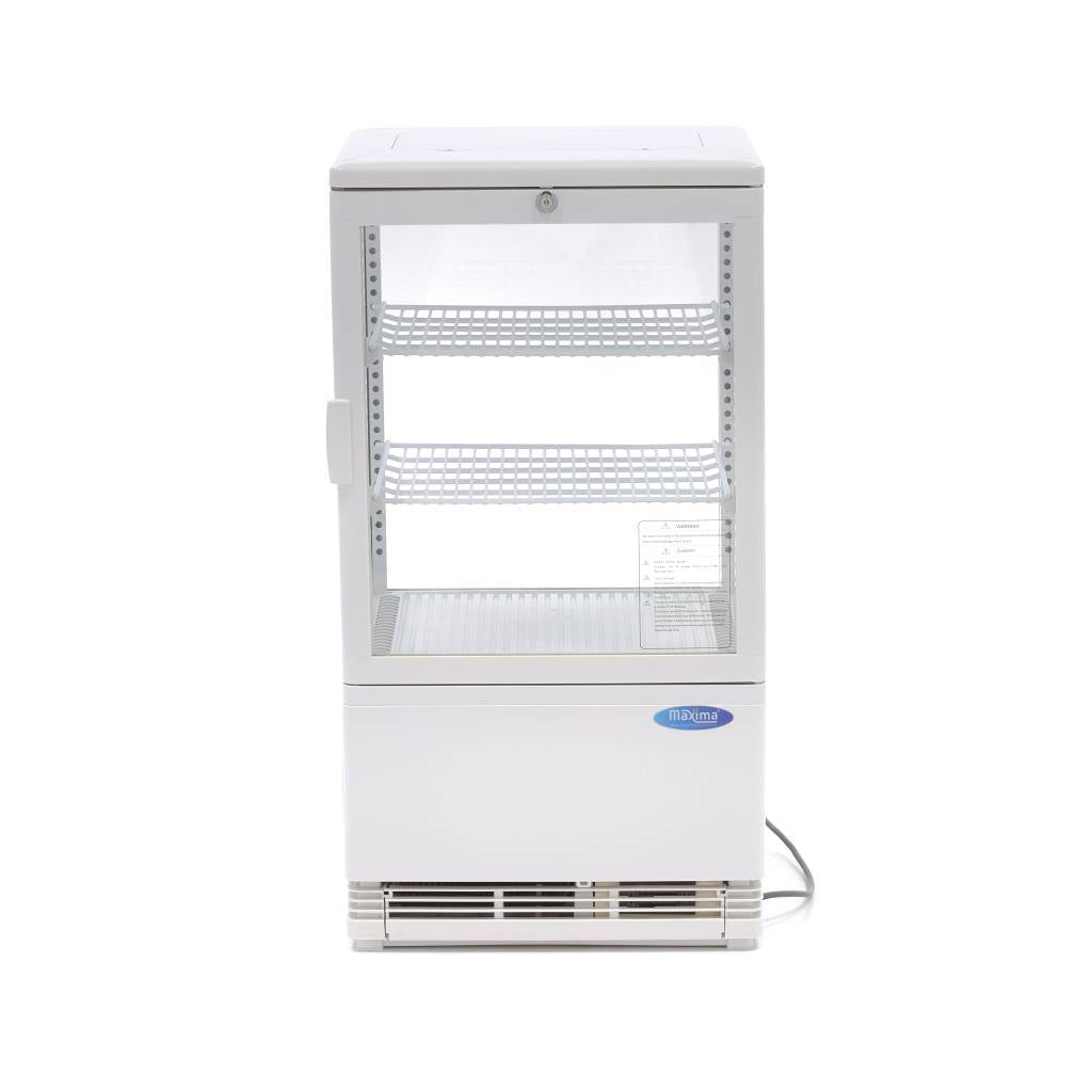 Maxima Display Fridge - 58L - 43cm - White - RVSVoordeel