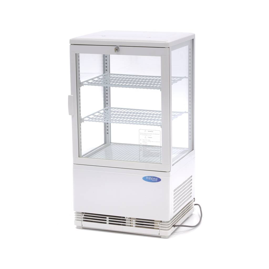 Maxima Display Fridge - 58L - 43cm - White - RVSVoordeel