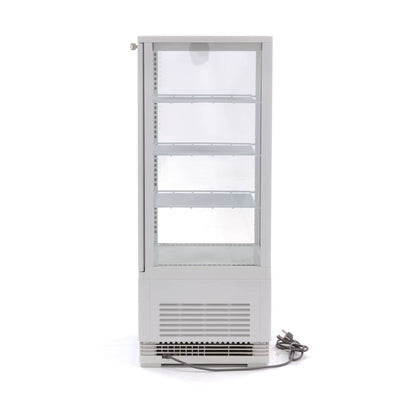 Maxima Display Fridge - 78L - 43cm - White - RVSVoordeel