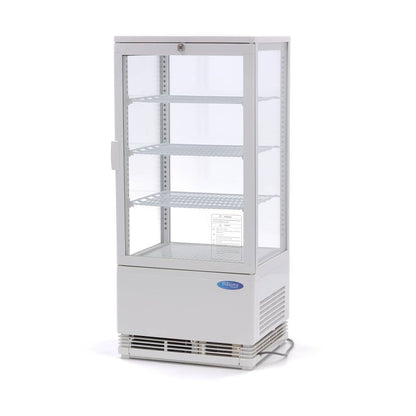Maxima Display Fridge - 78L - 43cm - White - RVSVoordeel