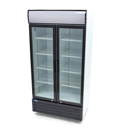 Maxima Display Fridge 800L - 8 Adjustable Shelves - White - RVSVoordeel