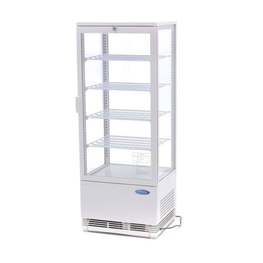 Maxima Display Fridge - 98L - 43cm - White - RVSVoordeel