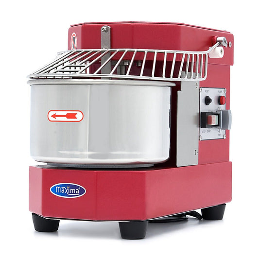 Maxima Dough Mixer 8L Raspberry Red - Up to 4,5kg Dough - with Timer - RVSVoordeel