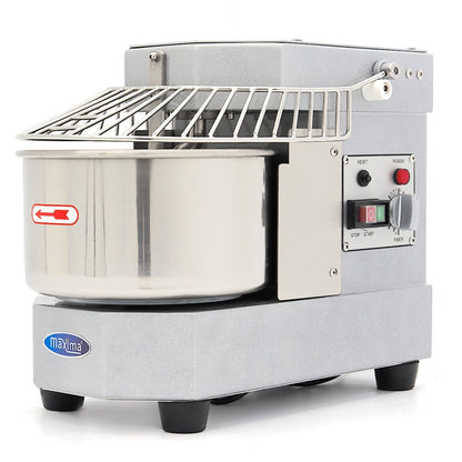 Maxima Dough Mixer 8L Silver - Up to 4,5kg Dough - with Timer - RVSVoordeel