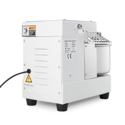 Maxima Dough Mixer 8L White - Up to 4,5kg Dough - with Timer - RVSVoordeel
