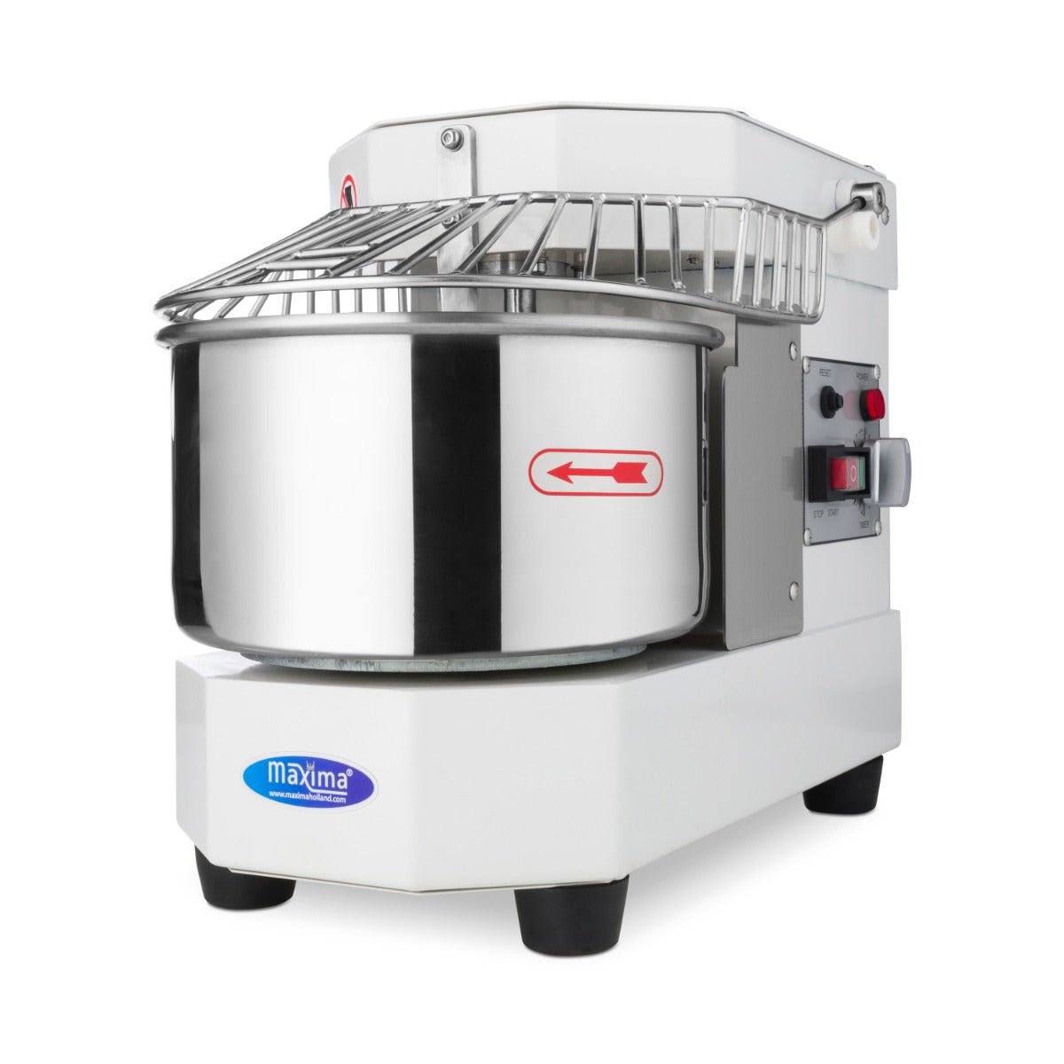 Maxima Dough Mixer 8L White - Up to 4,5kg Dough - with Timer - RVSVoordeel