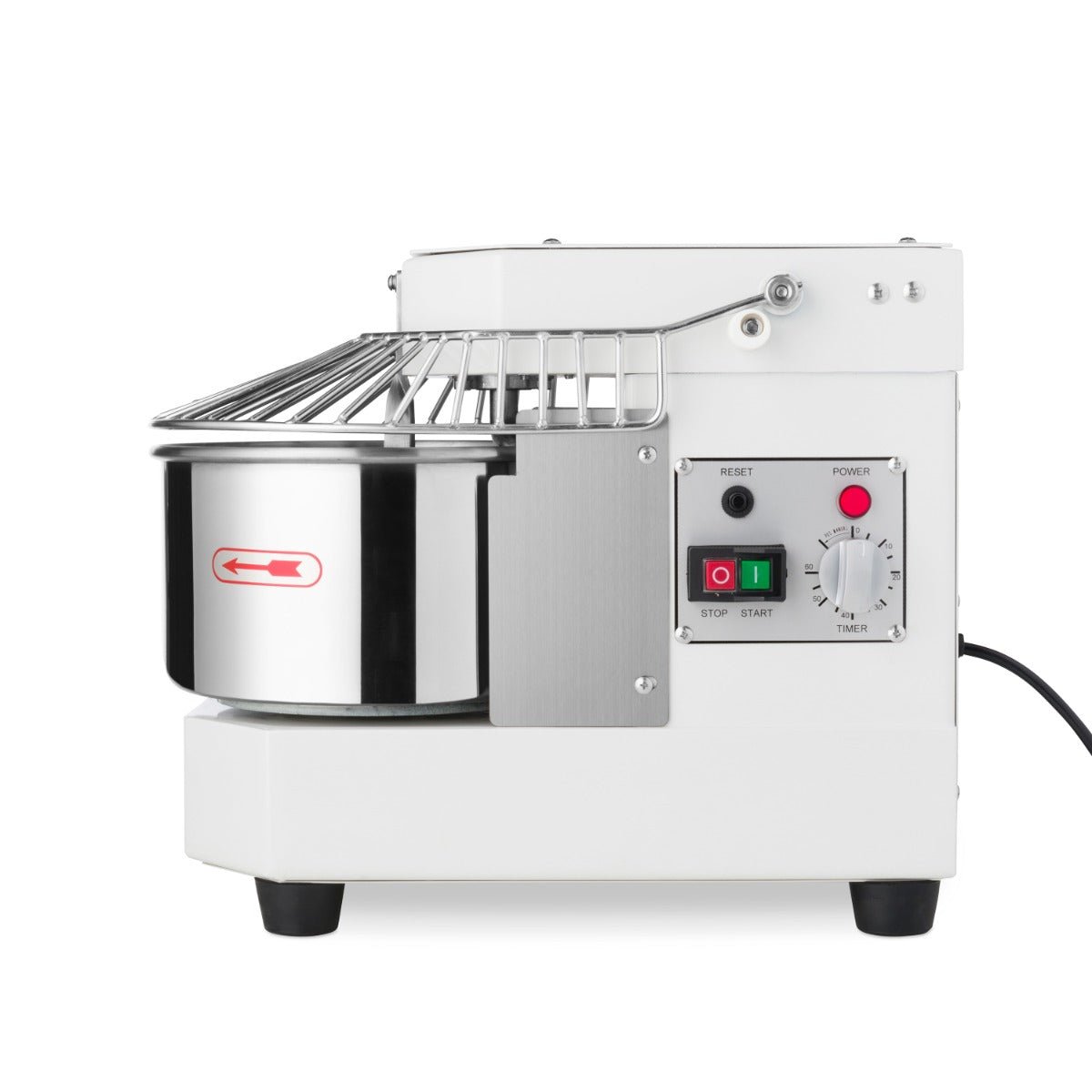 Maxima Dough Mixer 8L White - Up to 4,5kg Dough - with Timer - RVSVoordeel