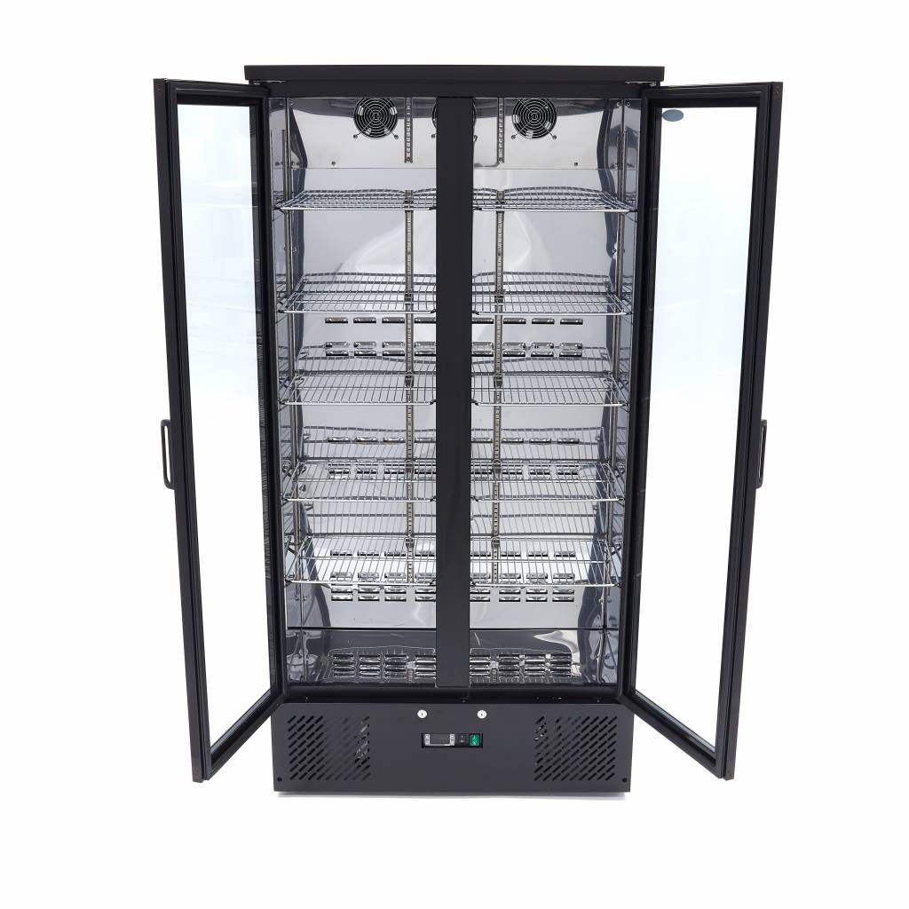 Maxima Drinks Fridge - 2 Hinged Door - 10 Adjustable Shelves - RVSVoordeel