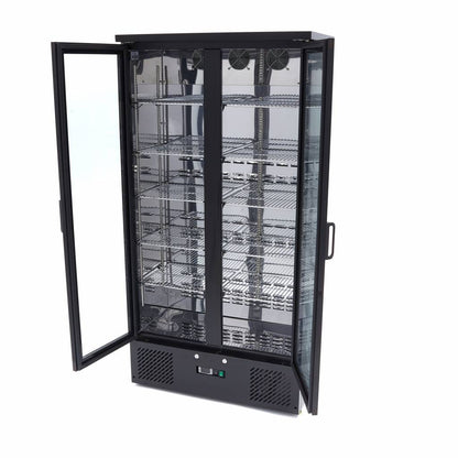 Maxima Drinks Fridge - 2 Hinged Door - 10 Adjustable Shelves - RVSVoordeel