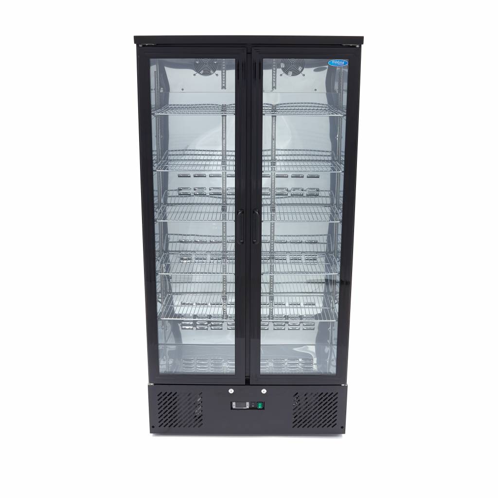 Maxima Drinks Fridge - 2 Hinged Door - 10 Adjustable Shelves - RVSVoordeel