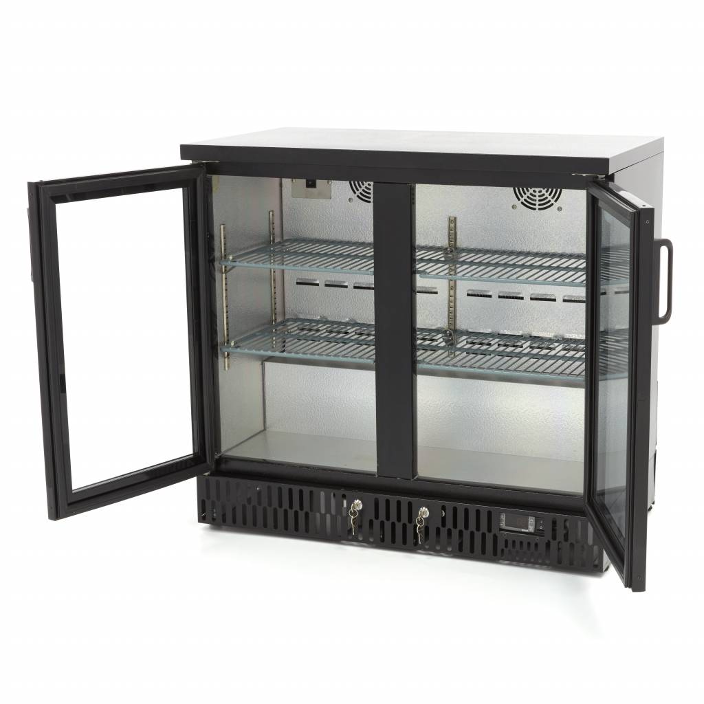 Maxima Drinks Fridge - 2 Hinged Door - 4 Adjustable Shelves - RVSVoordeel