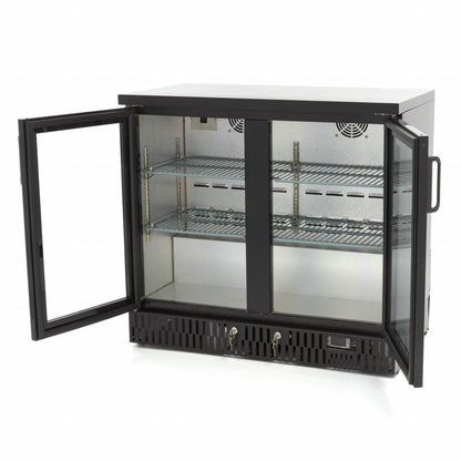 Maxima Drinks Fridge - 2 Hinged Door - 4 Adjustable Shelves - RVSVoordeel