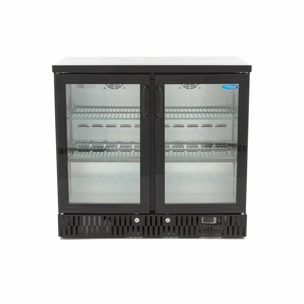 Maxima Drinks Fridge - 2 Hinged Door - 4 Adjustable Shelves - RVSVoordeel