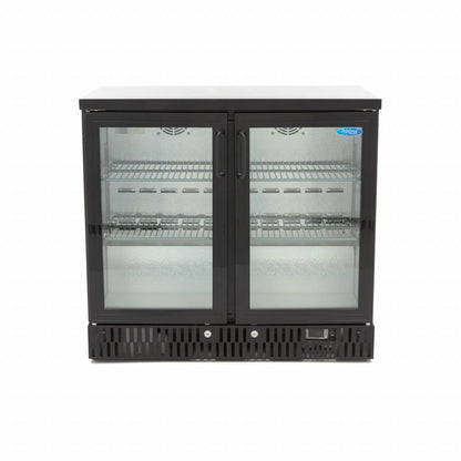 Maxima Drinks Fridge - 2 Hinged Door - 4 Adjustable Shelves - RVSVoordeel
