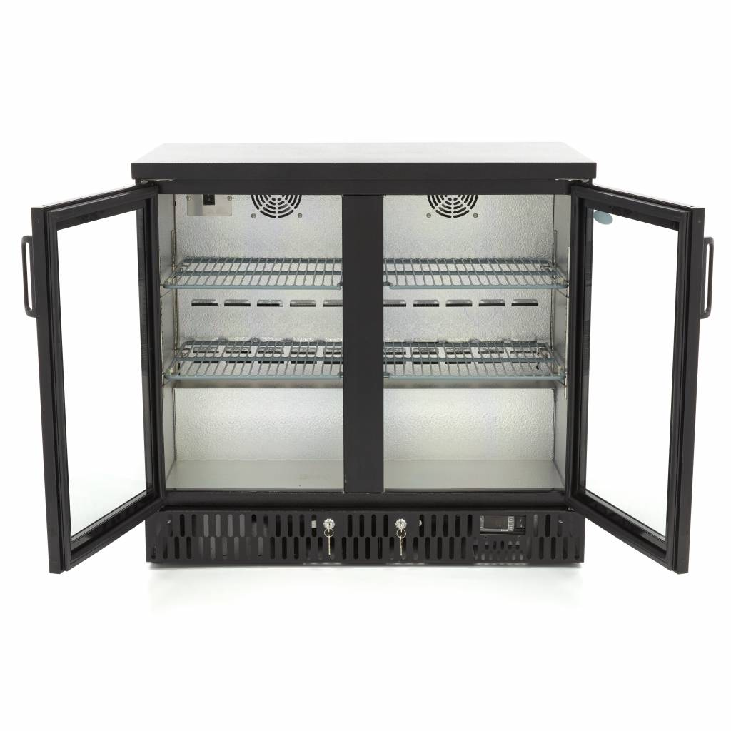 Maxima Drinks Fridge - 2 Hinged Door - 4 Adjustable Shelves - RVSVoordeel