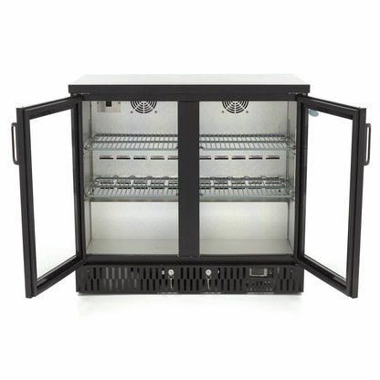 Maxima Drinks Fridge - 2 Hinged Door - 4 Adjustable Shelves - RVSVoordeel