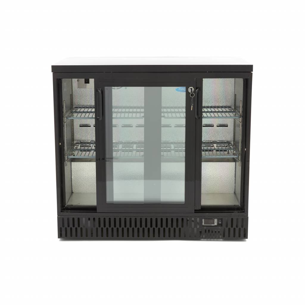 Maxima Drinks Fridge - 2 Sliding Doors - 4 Adjustable Shelves - RVSVoordeel