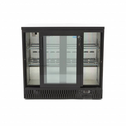 Maxima Drinks Fridge - 2 Sliding Doors - 4 Adjustable Shelves - RVSVoordeel