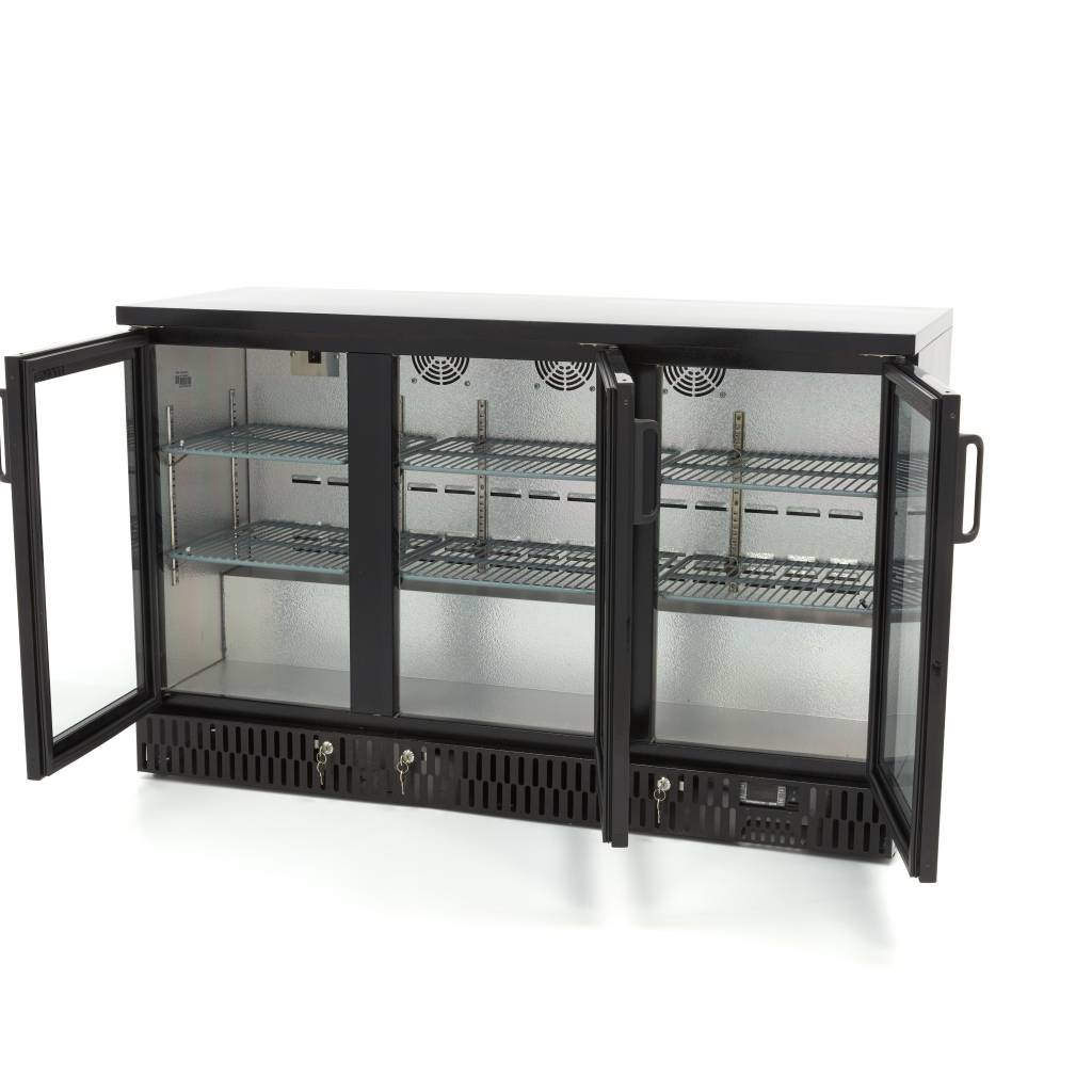 Maxima Drinks Fridge - 3 Hinged Door - 6 Adjustable Shelves - RVSVoordeel