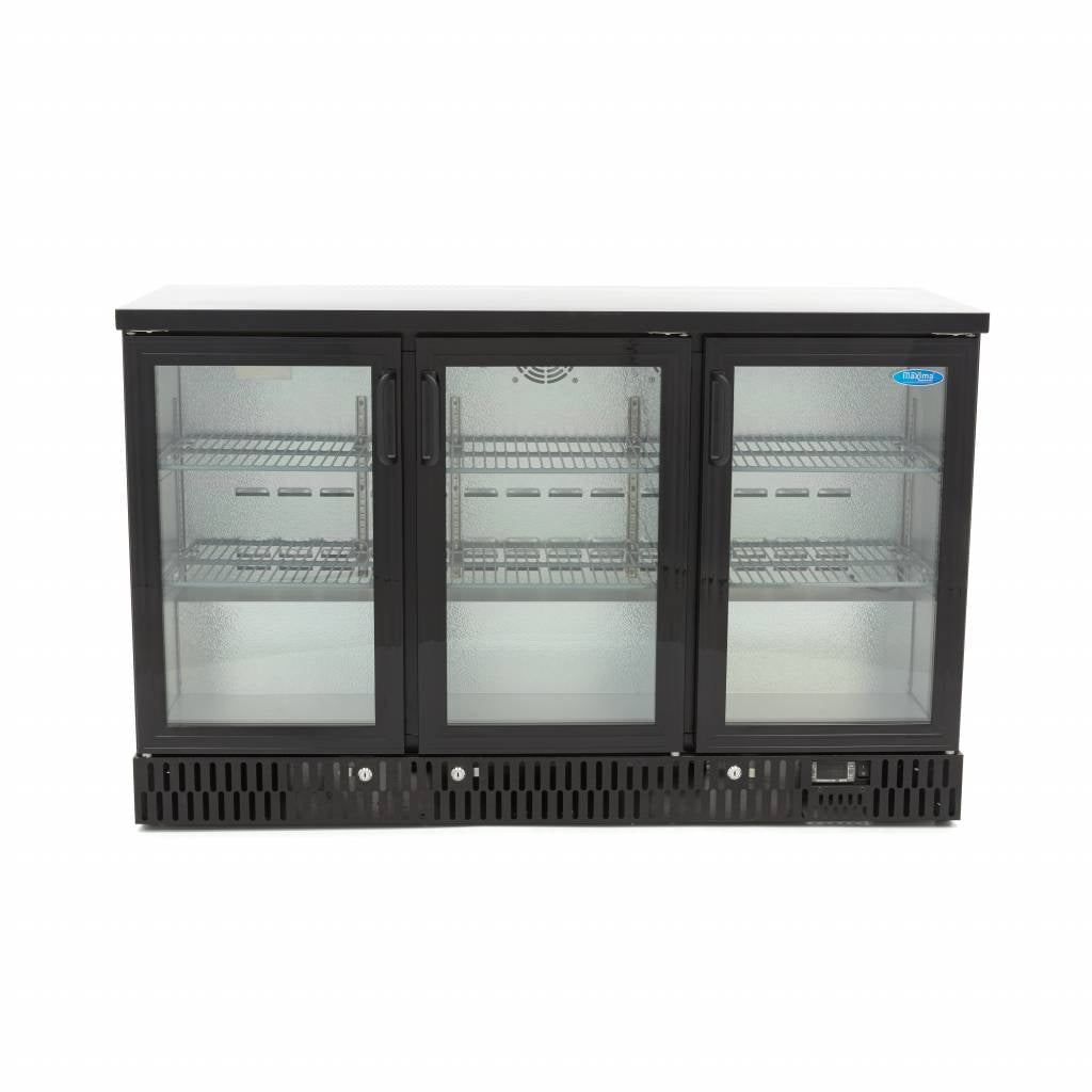 Maxima Drinks Fridge - 3 Hinged Door - 6 Adjustable Shelves - RVSVoordeel