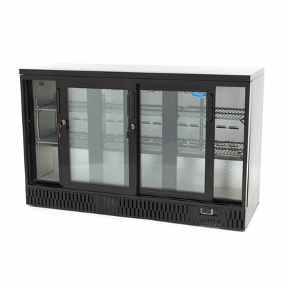 Maxima Drinks Fridge - 3 Sliding Doors - 6 Adjustable Shelves - RVSVoordeel