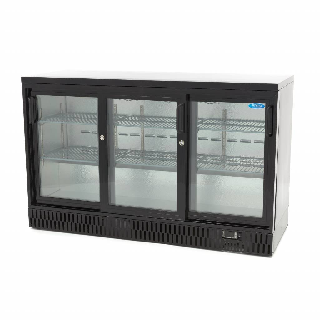 Maxima Drinks Fridge - 3 Sliding Doors - 6 Adjustable Shelves - RVSVoordeel