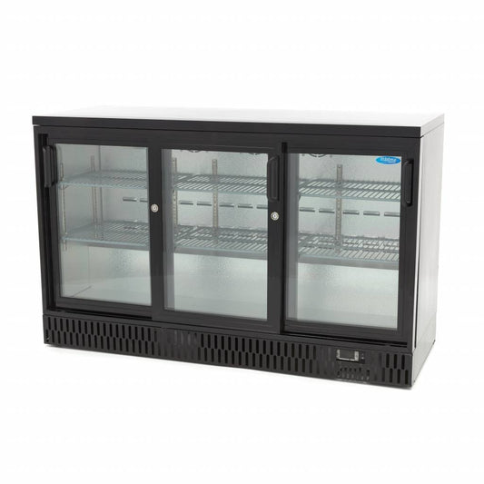 Maxima Drinks Fridge - 3 Sliding Doors - 6 Adjustable Shelves - RVSVoordeel