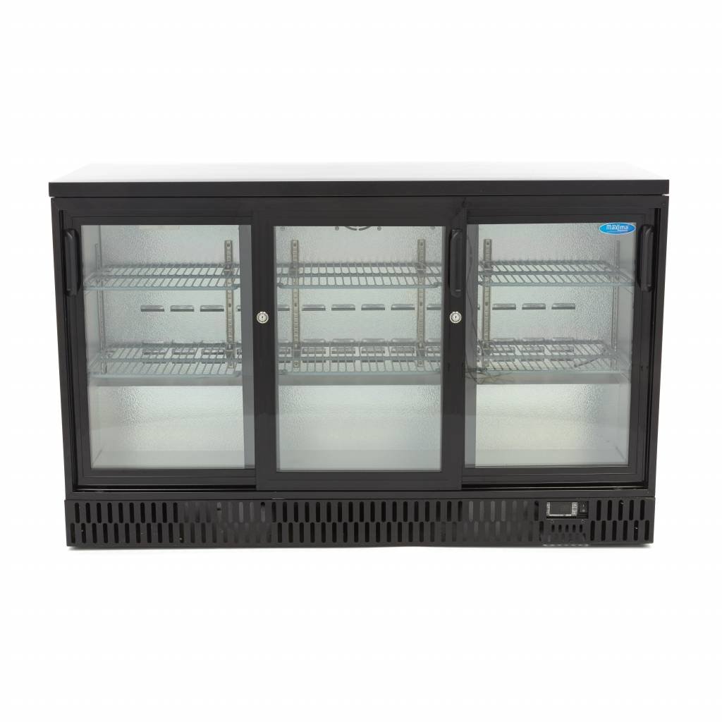 Maxima Drinks Fridge - 3 Sliding Doors - 6 Adjustable Shelves - RVSVoordeel