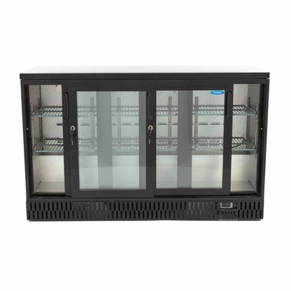 Maxima Drinks Fridge - 3 Sliding Doors - 6 Adjustable Shelves - RVSVoordeel
