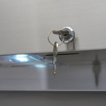 Maxima Freezer 1200L on Wheels - 6 Adjustable Shelves (2/1 GN) - Stainless Steel - RVSVoordeel