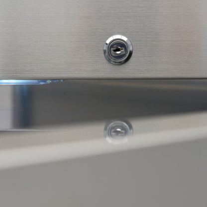 Maxima Freezer 1200L on Wheels - 6 Adjustable Shelves (2/1 GN) - Stainless Steel - RVSVoordeel