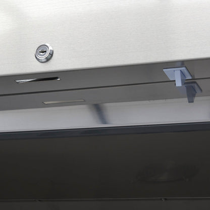 Maxima Freezer 1200L with Glass door - 6 Adjustable Shelves (2/1 GN) - on Wheels - Stainless Steel - RVSVoordeel