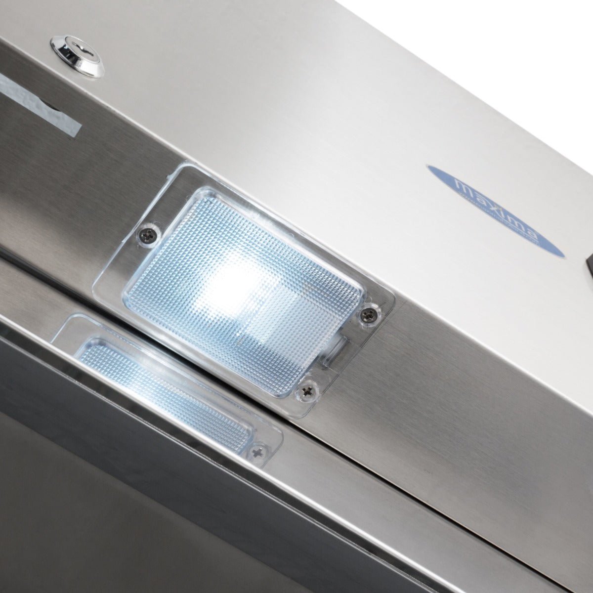 Maxima Freezer 1400L on Wheels - 6 Adjustable Shelves (2/1 GN) - Stainless Steel - RVSVoordeel
