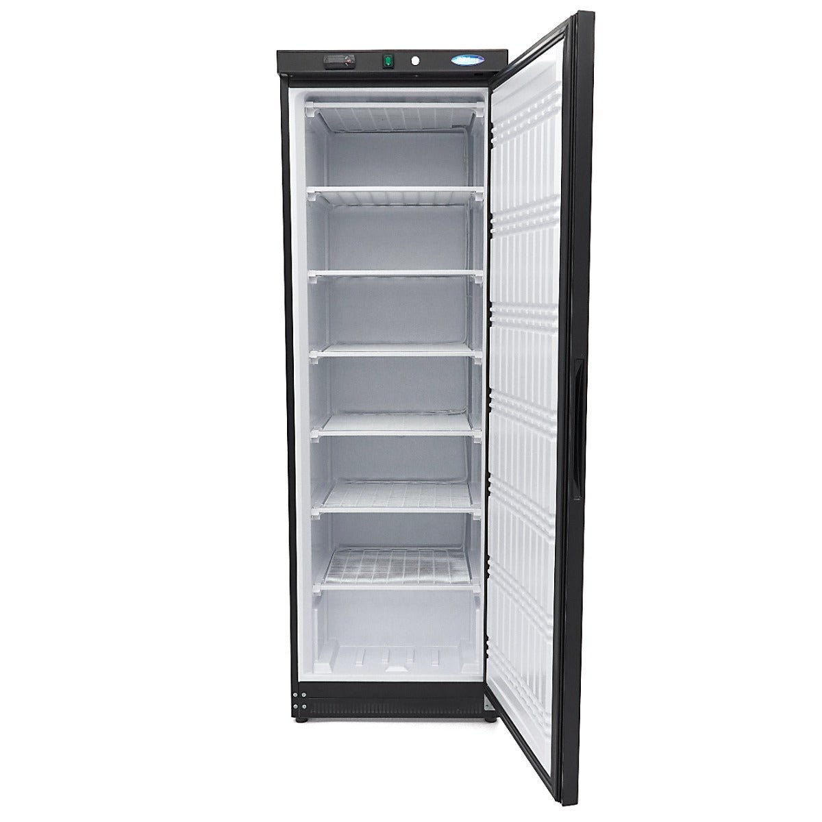 Maxima Freezer 400L - 6 Fixed Shelves - Black - RVSVoordeel
